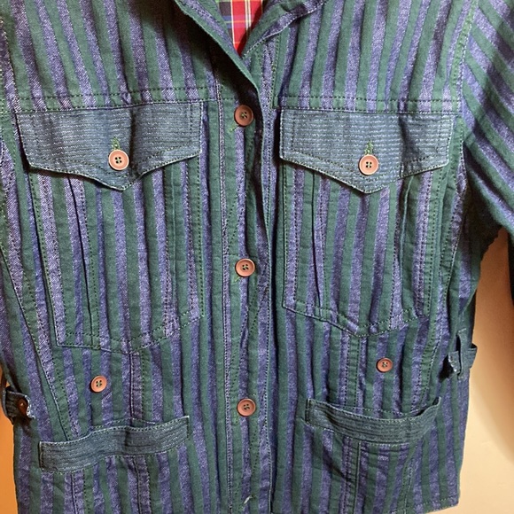 Vintage Betty Barclay denim stripe jacket - Picture 5 of 9